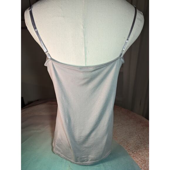 Ann Taylor silver-gray cami - Sz M - EUC - Picture 3 of 4